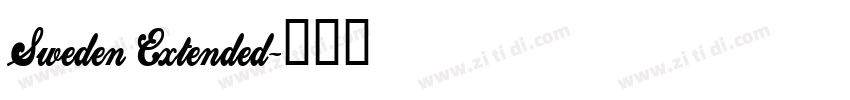 Sweden Extended字体转换